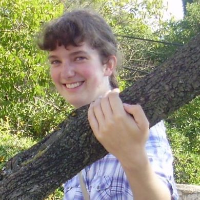 Isabel by some trees