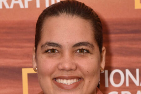 head and shoulders shot of Adjany smiling