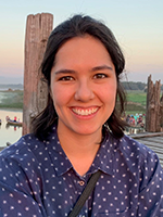 head and shoulders shot of Laura smiling