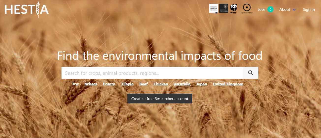 website screen dump of corn growing